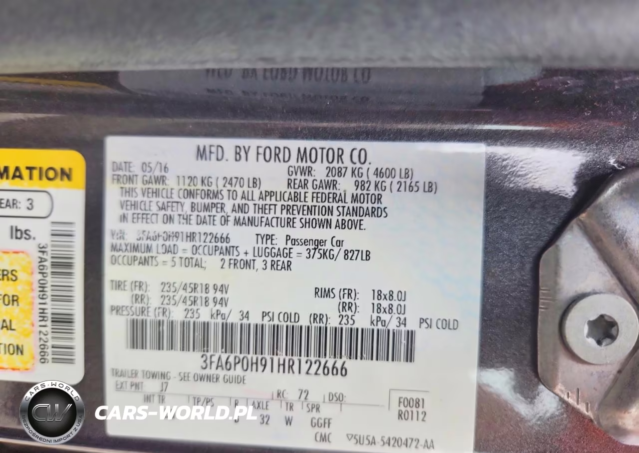 2017 Ford Fusion Se VIN:3FA6P0H91HR122666 - 12