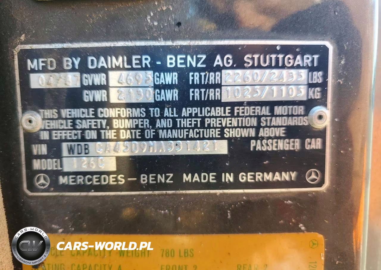 1987 Mercedes-Benz 560 Sec VIN:WDBCA45D9HA331421 - 12