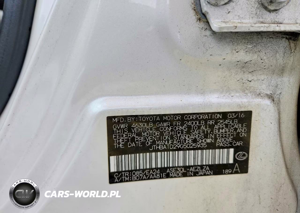 2016 Lexus Is 200T VIN:JTHBA1D29G5025935 - 12