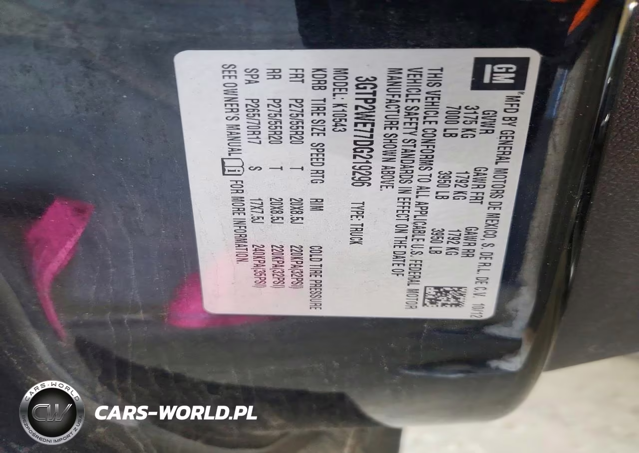 2013 GMC Sierra K1500 Slt VIN:3GTP2WE77DG219296 - 12