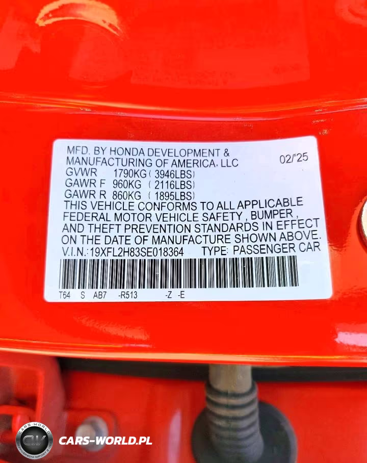 2025 Honda Civic Sport VIN:19XFL2H83SE018364 - 12
