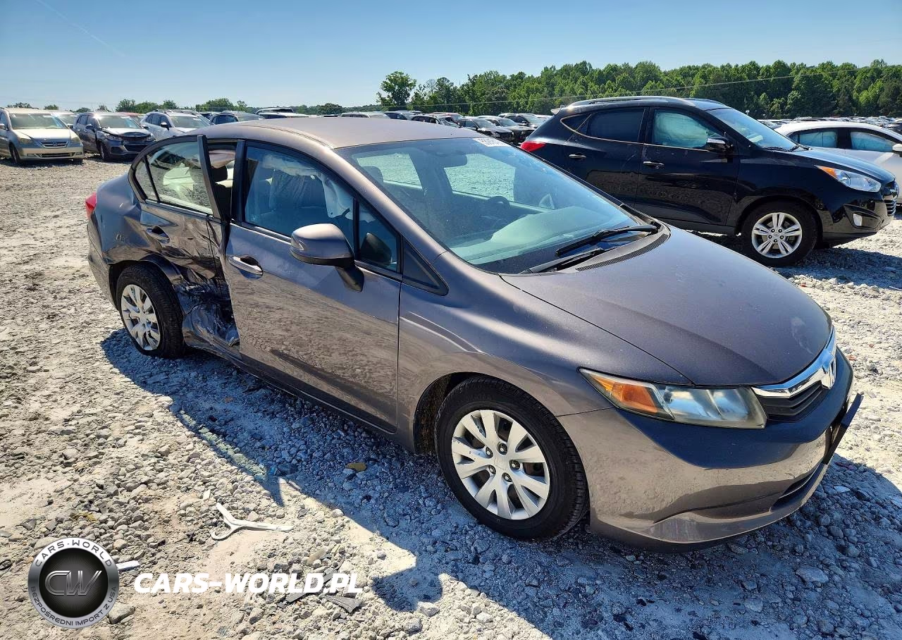2012 Honda Civic Lx VIN:19XFB2F54CE043576 - 4