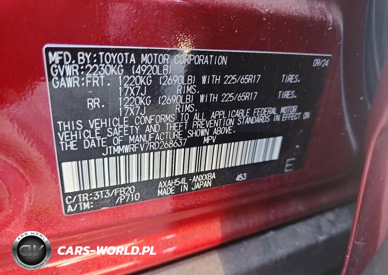 2024 Toyota Rav4 Le VIN:JTMMWRFV7RD268637 - 12
