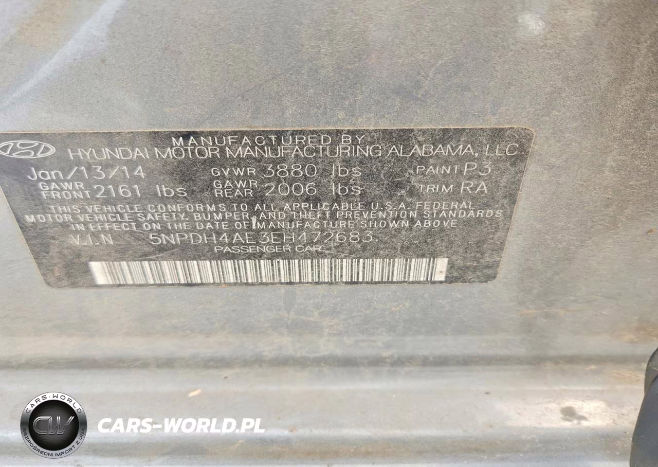2014 Hyundai Elantra Se VIN:5NPDH4AE3EH472683 - 12