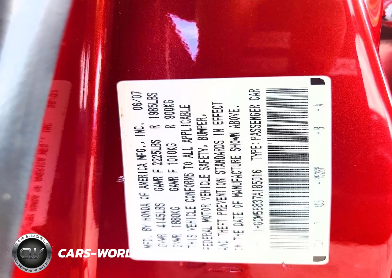 2007 Honda Accord Ex VIN:1HGCM56837A185016 - 12