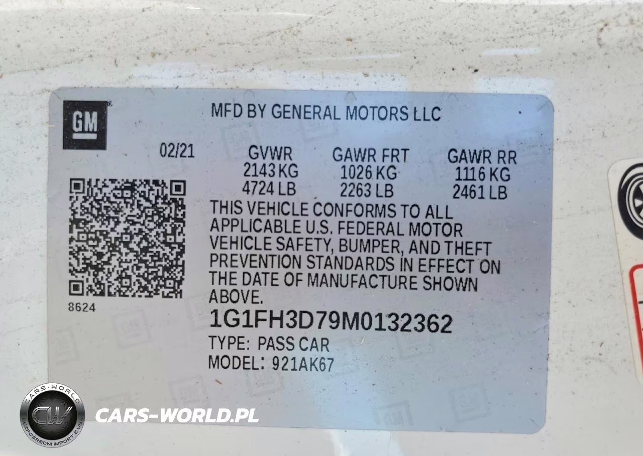 2021 Chevrolet Camaro Ss VIN:1G1FH3D79M0132362 - 12