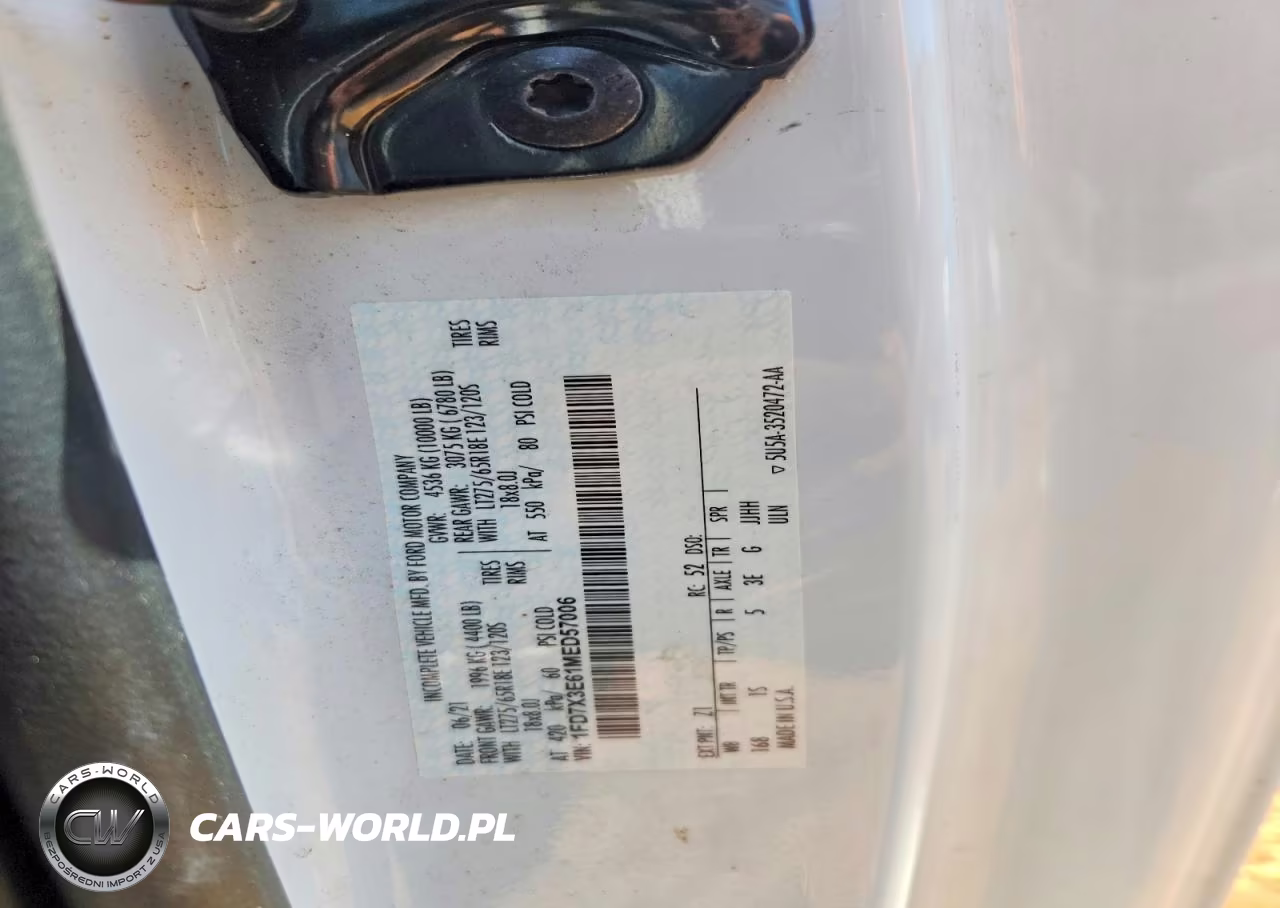 2021 Ford F350 Super Duty VIN:1FD7X3E61MED57006 - 12