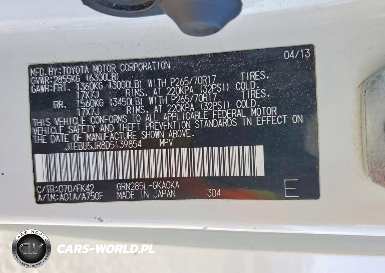 2013 Toyota 4Runner Sr5 VIN:JTEBU5JR8D5139854 - 13
