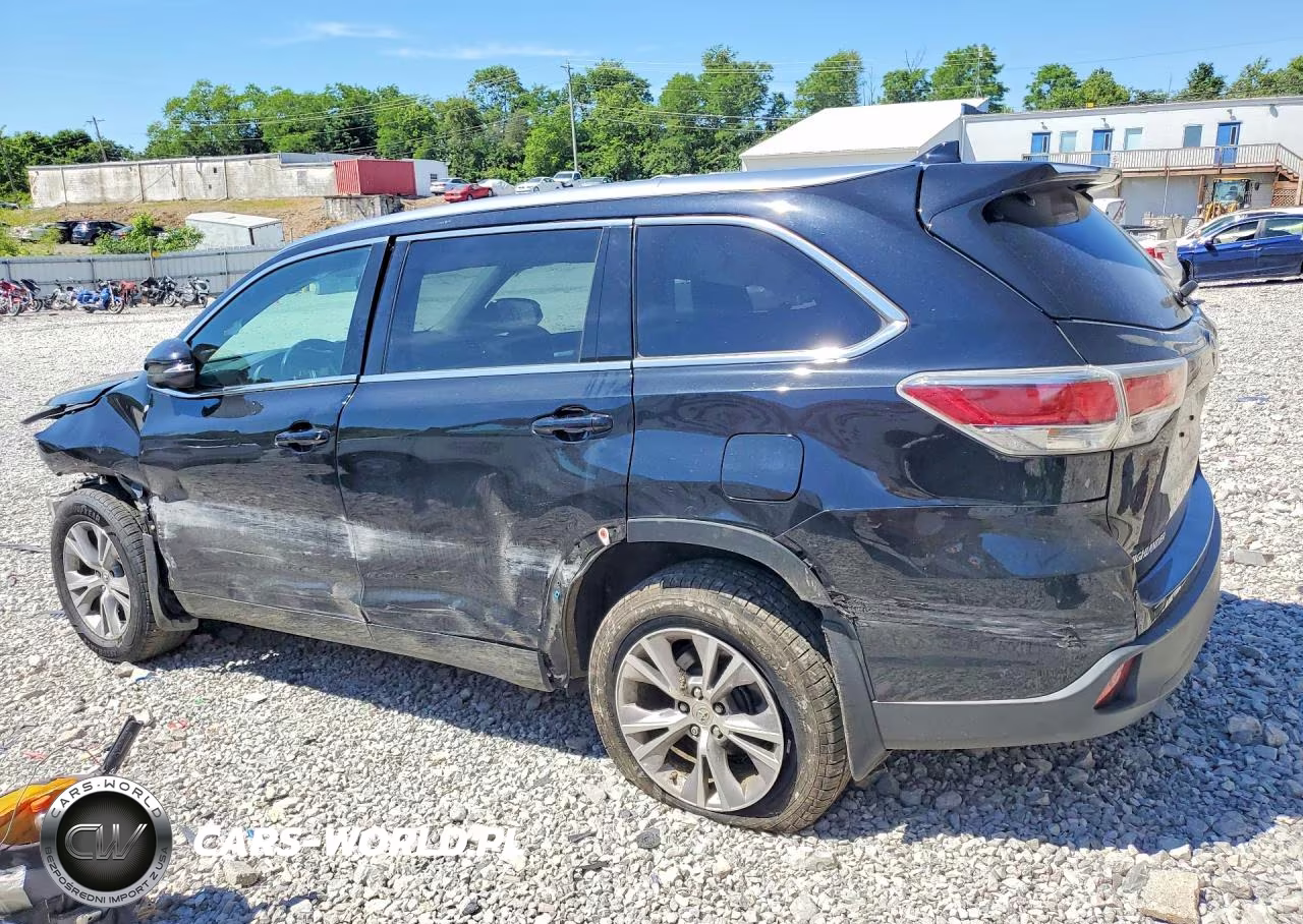 2014 Toyota Highlander Xle VIN:5TDJKRFH3ES060827 - 2