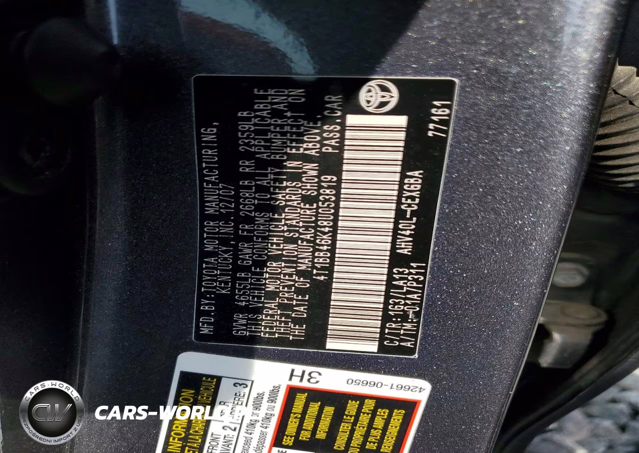 2008 Toyota Camry Hybrid VIN:4T1BB46K48U053819 - 12