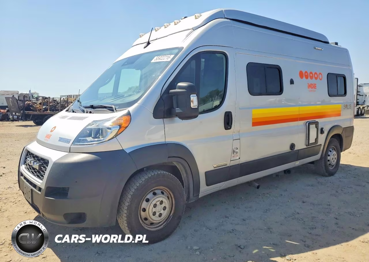 2022 Ram Promaster 2500 Rv VIN:3C6LRVDG3NE103619 - 2