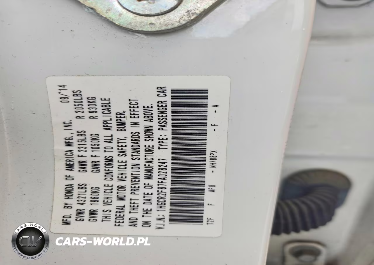 2015 Honda Accord Exl VIN:1HGCR2F87FA028247 - 13