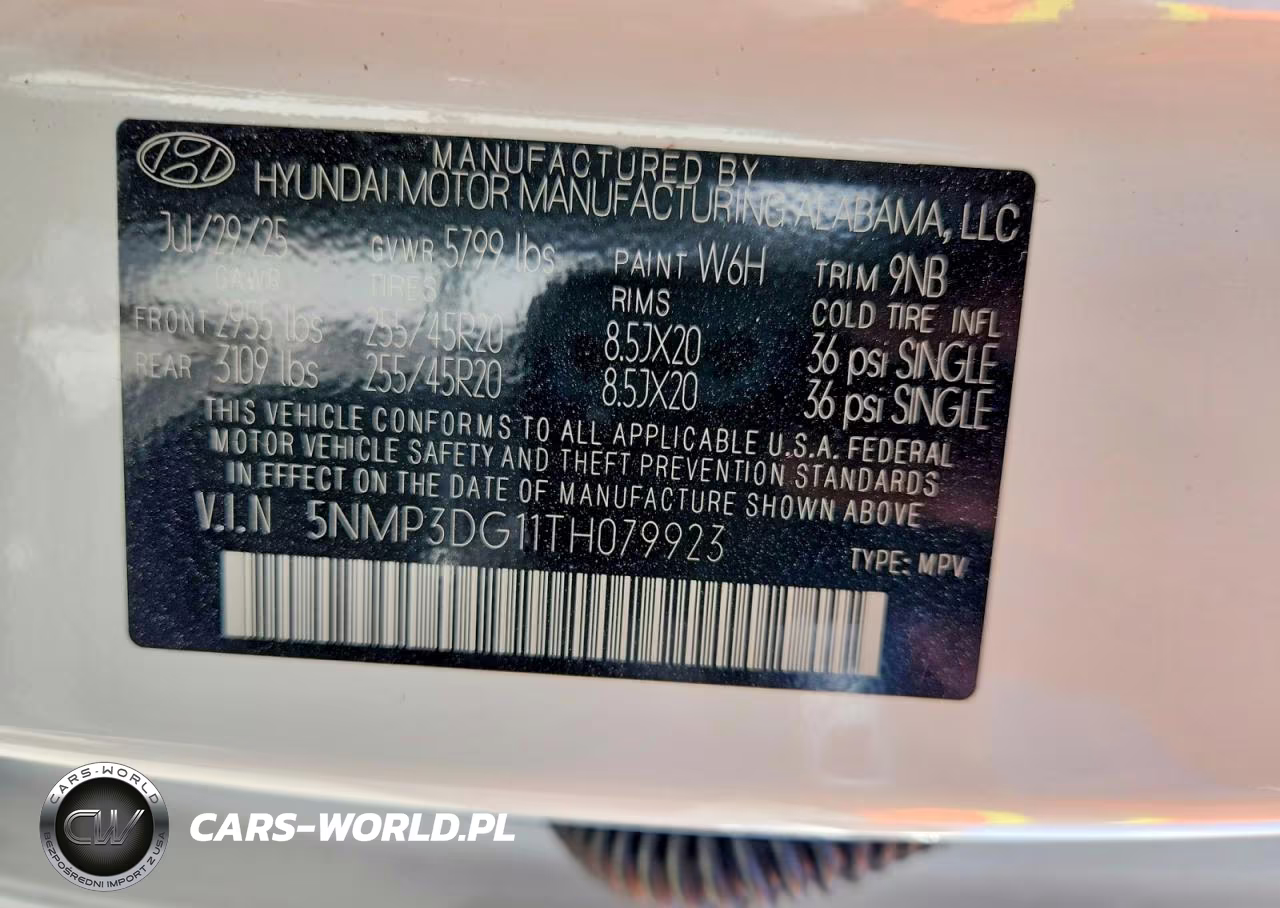 2026 Hyundai Santa Fe Limited VIN:5NMP3DG11TH079923 - 13