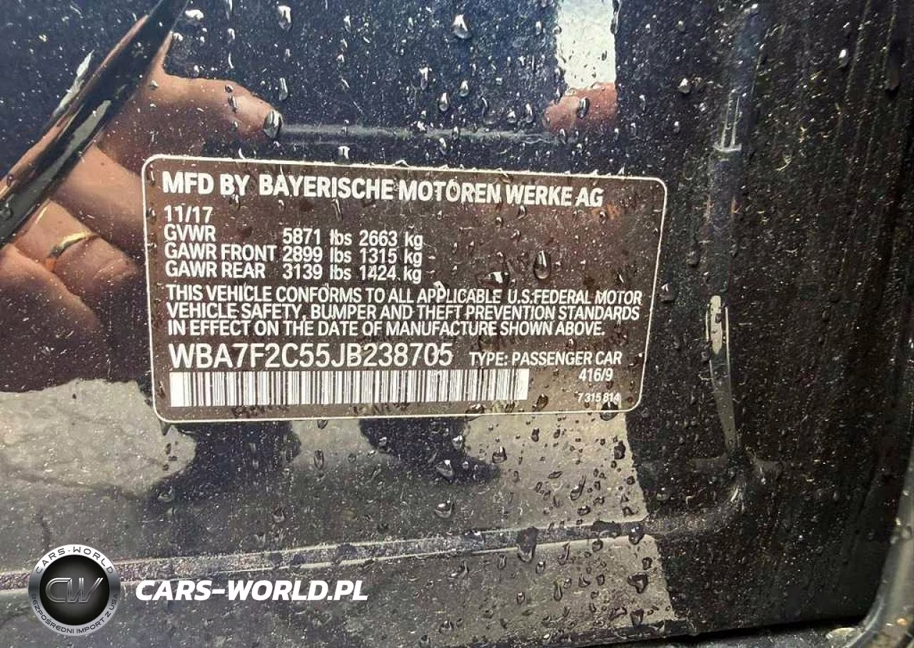 2018 BMW 750 Xi VIN:WBA7F2C55JB238705 - 12