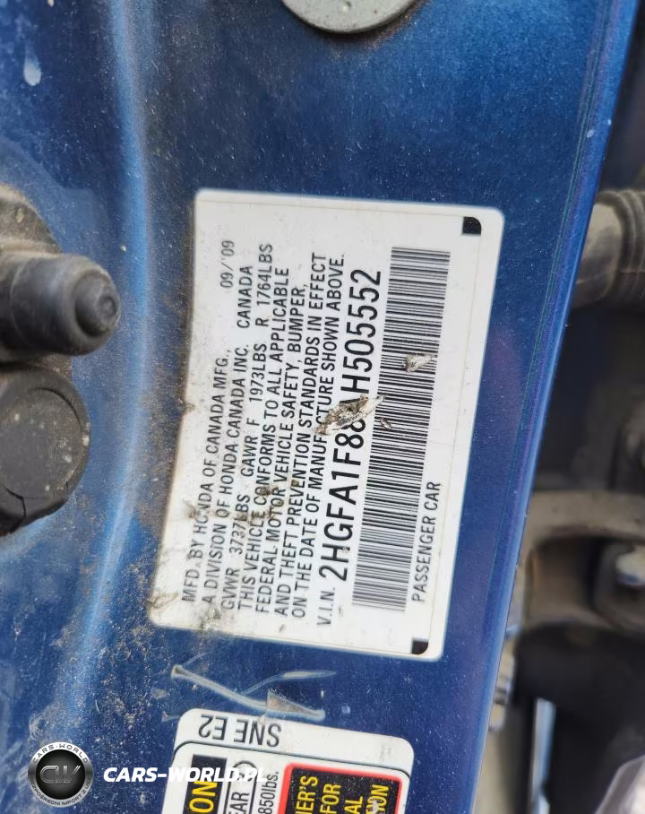 2010 Honda Civic Ex VIN:2HGFA1F88AH505552 - 12