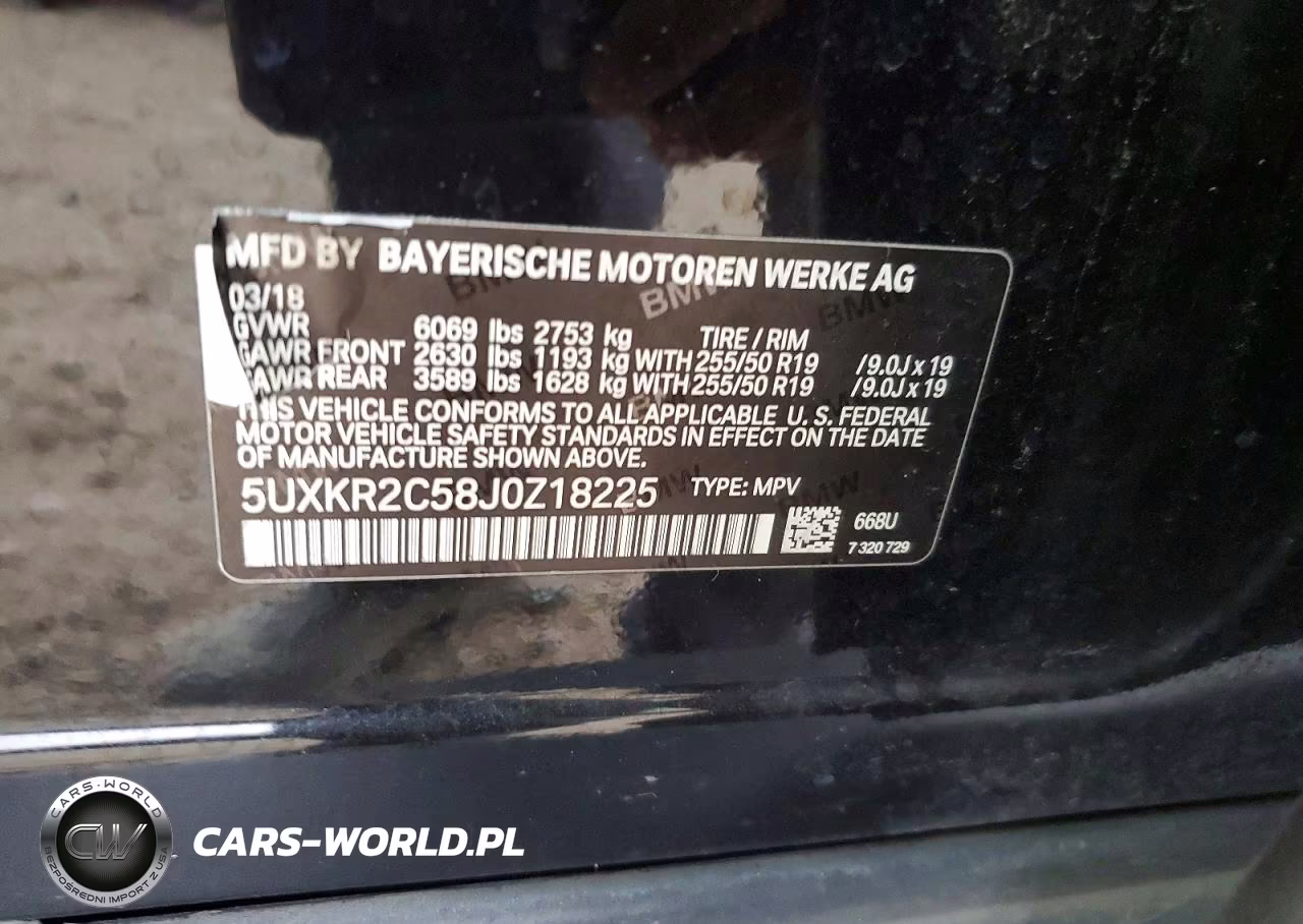2018 BMW X5 Sdrive35I VIN:5UXKR2C58J0Z18225 - 13