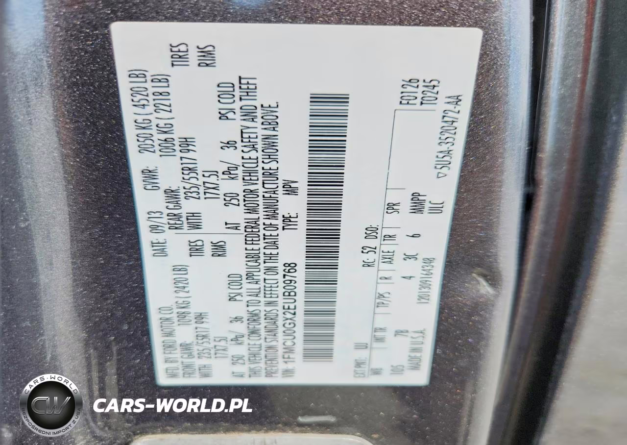 2014 Ford Escape Se VIN:1FMCU0GX2EUB09768 - 13