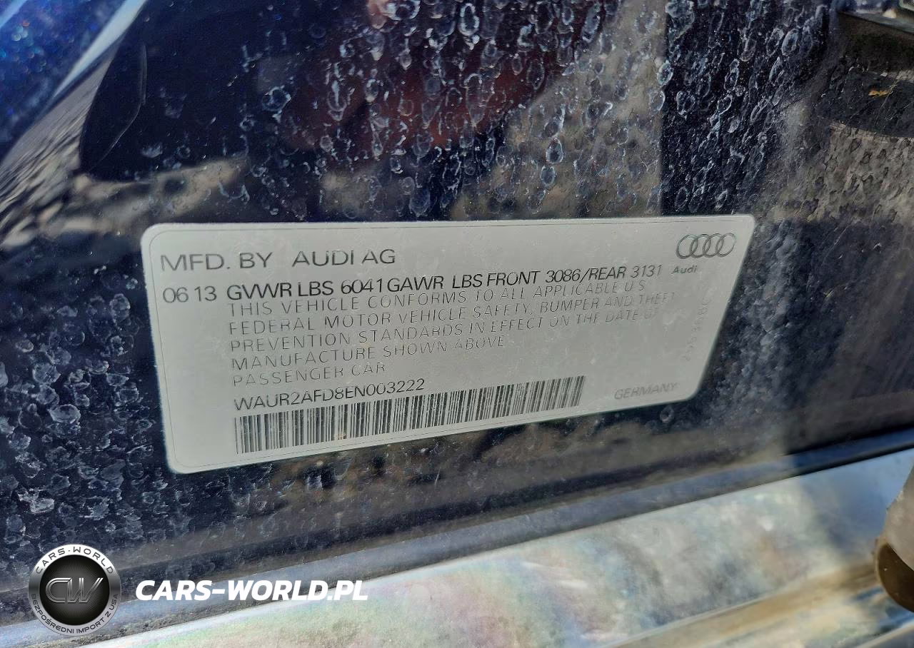 2014 Audi A8 L Quattro VIN:WAUR2AFD8EN003222 - 12