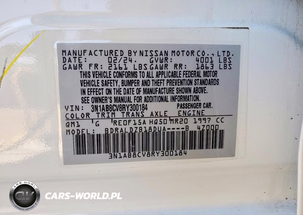 2024 Nissan Sentra Sv VIN:3N1AB8CV8RY300184 - 12