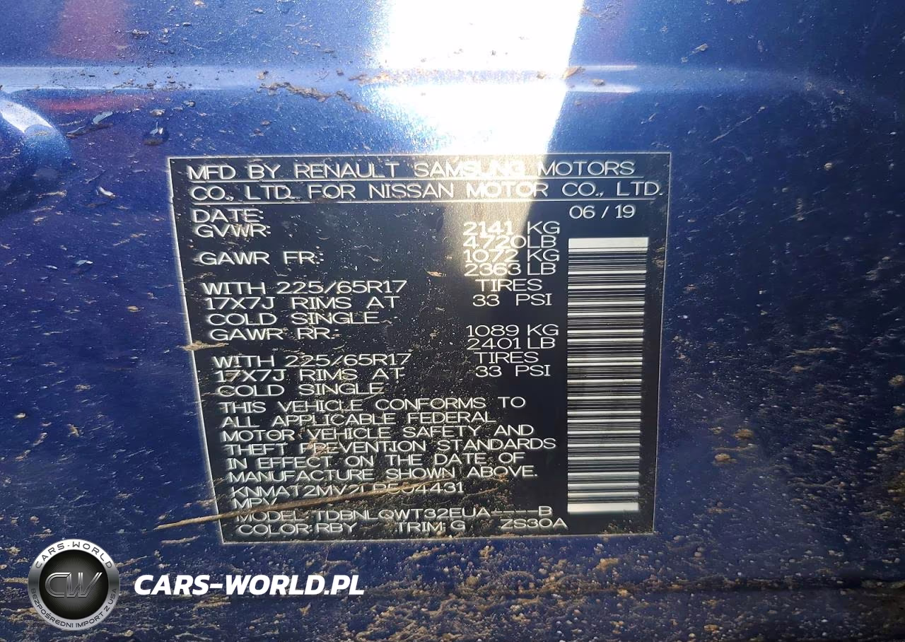 2020 Nissan Rogue Sv VIN:KNMAT2MV2LP504431 - 13