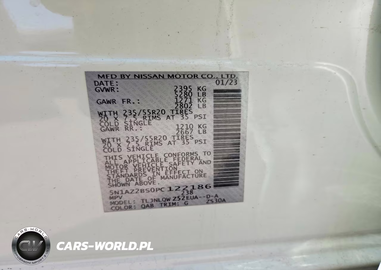 2023 Nissan Murano Sv VIN:5N1AZ2BS0PC122186 - 13