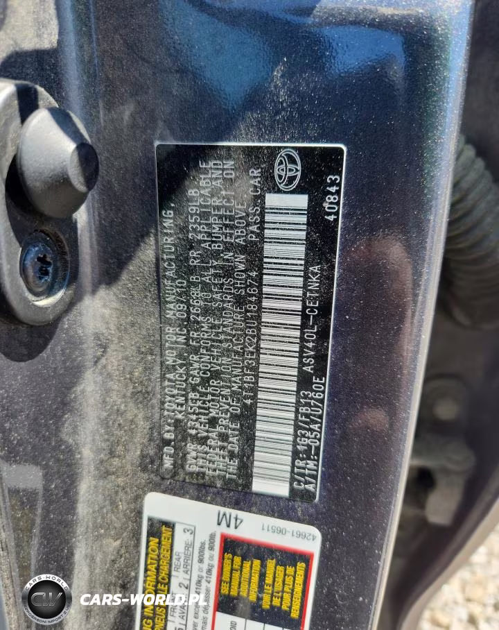 2011 Toyota Camry Le VIN:4T1BF3EK2BU184674 - 12