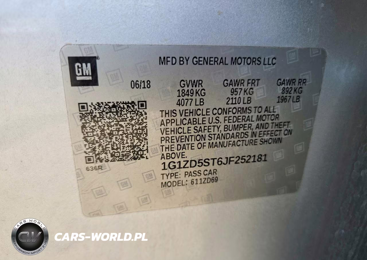 2018 Chevrolet Malibu Lt VIN:1G1ZD5ST6JF252181 - 12