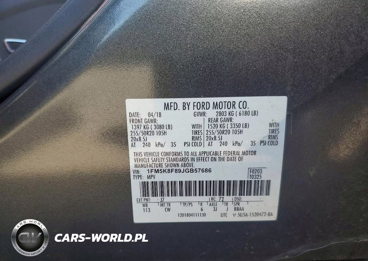 2018 Ford Explorer Limited VIN:1FM5K8F89JGB57686 - 12
