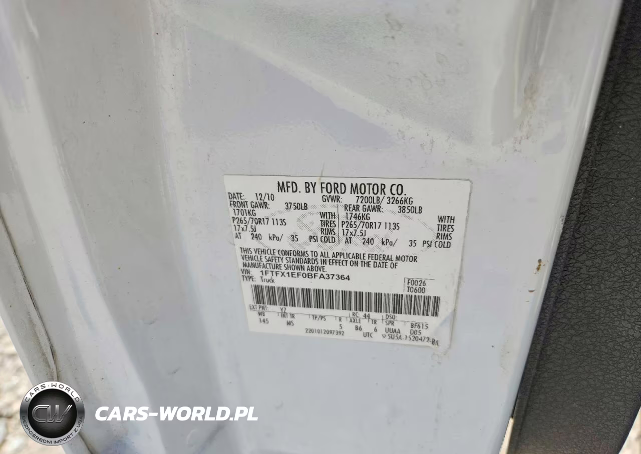 2011 Ford F150 Super Cab VIN:1FTFX1EF0BFA37364 - 12