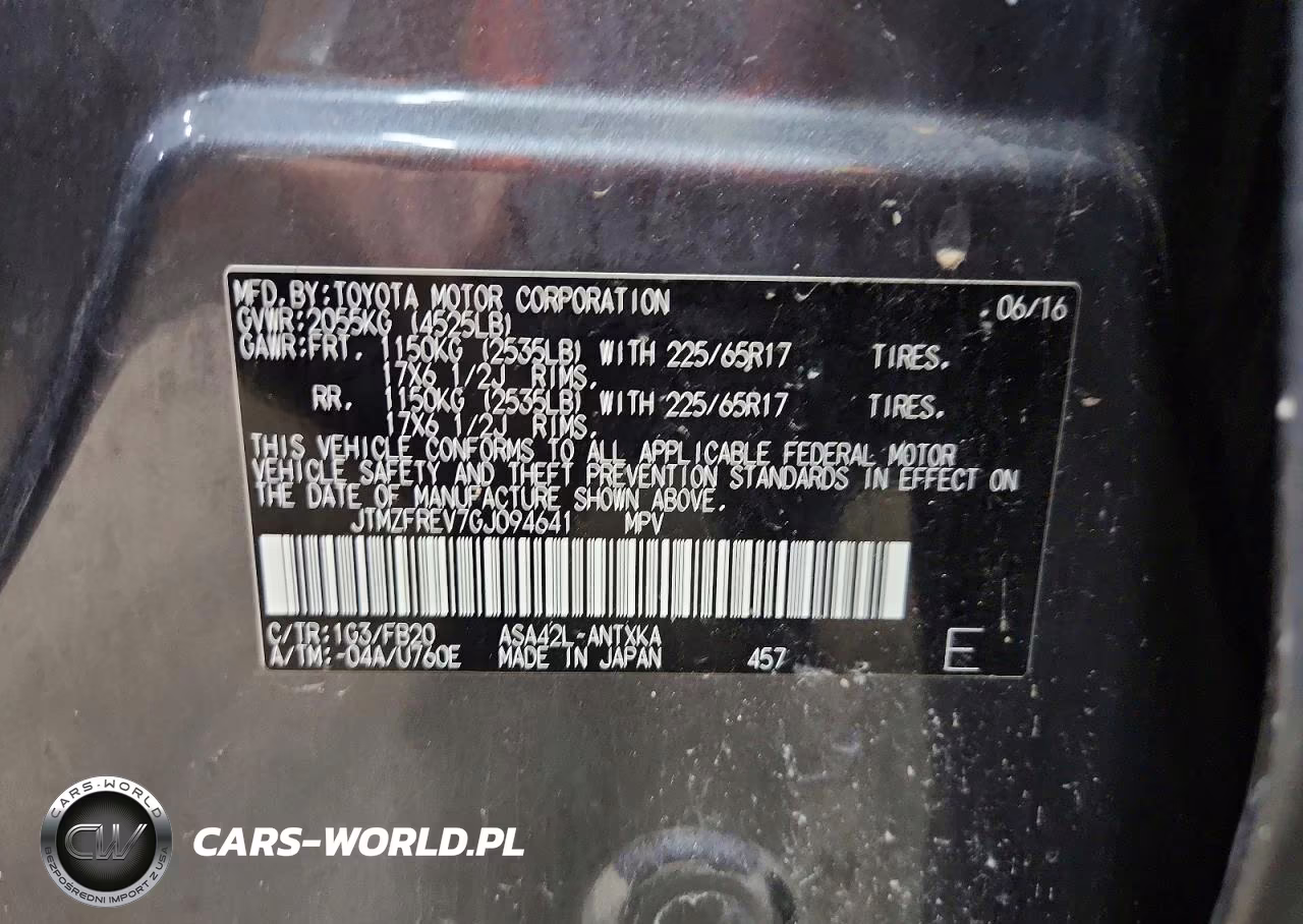 2016 Toyota Rav4 Le VIN:JTMZFREV7GJ094641 - 13
