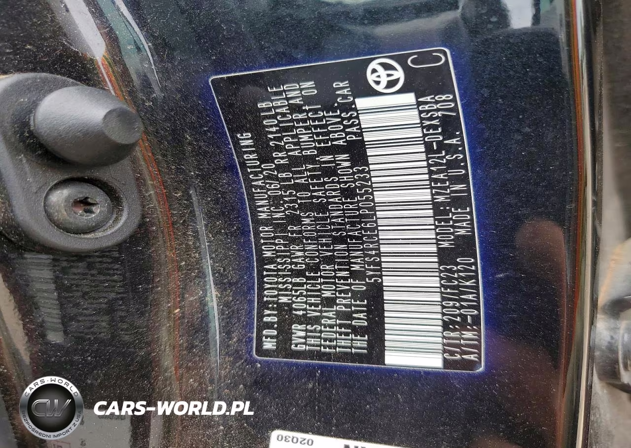 2020 Toyota Corolla Se VIN:5YFS4RCE6LP055233 - 12