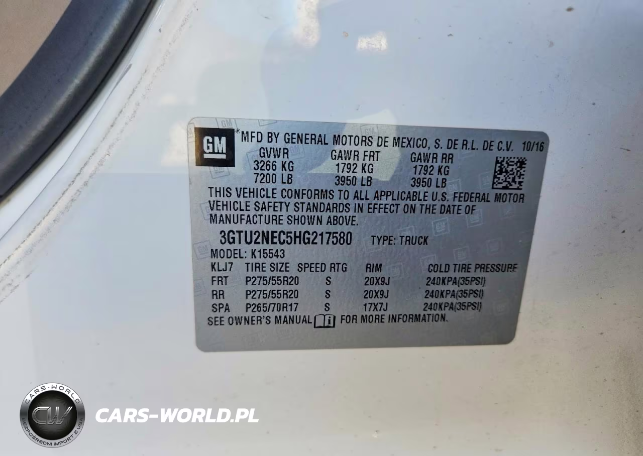 2017 GMC Sierra K1500 Slt VIN:3GTU2NEC5HG217580 - 12