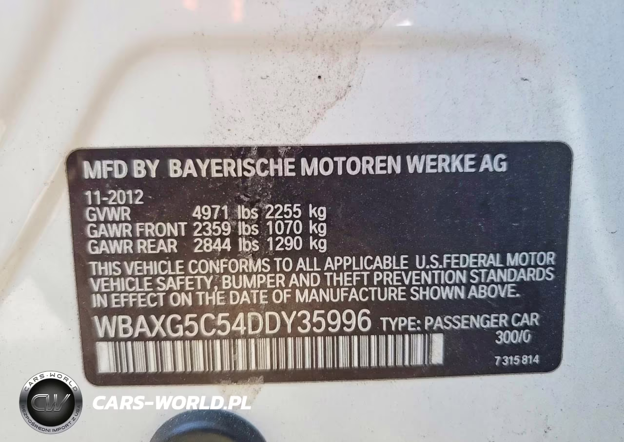 2013 BMW 528 I VIN:WBAXG5C54DDY35996 - 12
