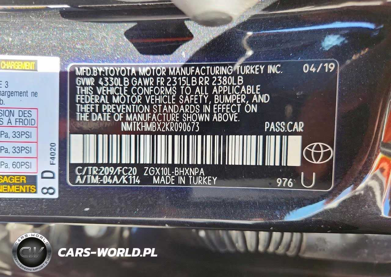 2019 Toyota C-Hr VIN:NMTKHMBX2KR090673 - 12