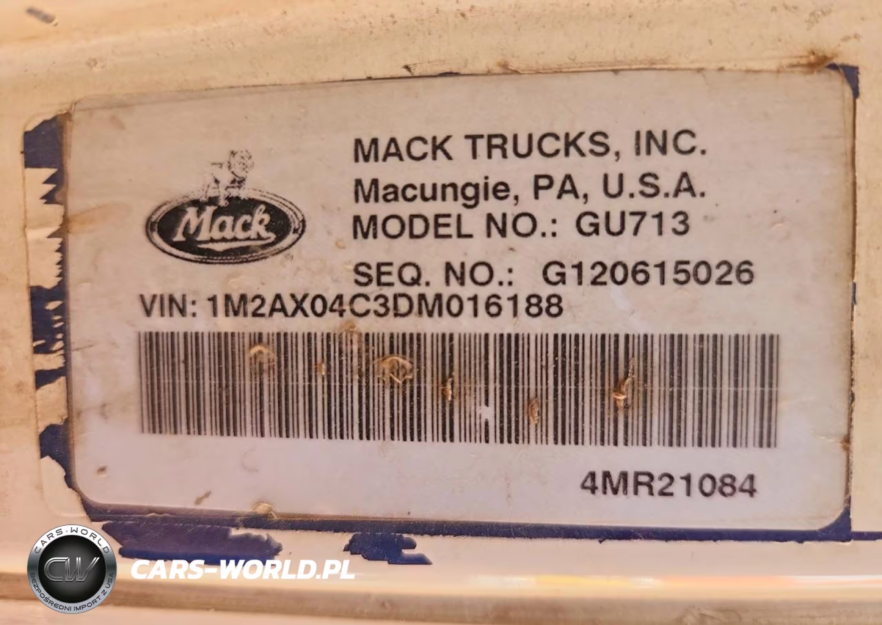2013 Mack Gu713 Roll-Off Container Truck VIN:1M2AX04C3DM016188 - 10