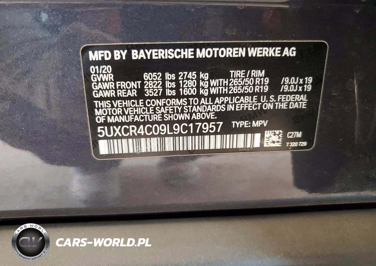 2020 BMW X5 Sdrive 40I VIN:5UXCR4C09L9C17957 - 13