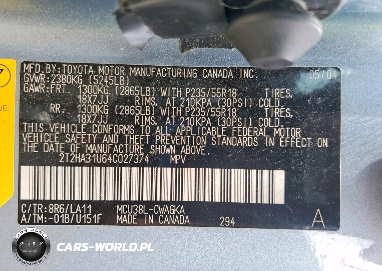 2004 Lexus Rx 330 VIN:2T2HA31U64C027374 - 13