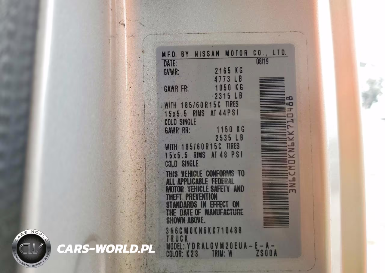 2019 Nissan Nv200 Sv VIN:3N6CM0KN6KK710488 - 14