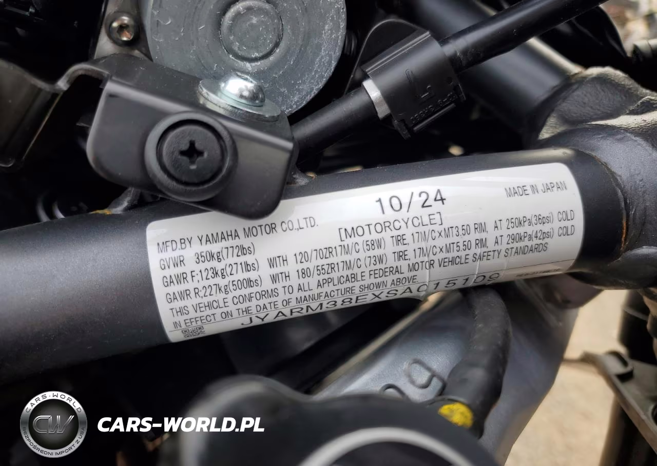 2025 Yamaha Yzfr7 VIN:JYARM38EXSA015109 - 8