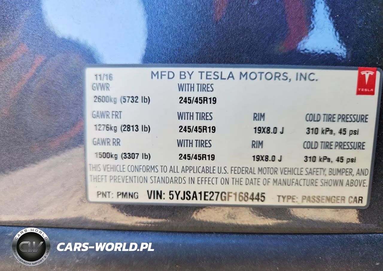 2016 Tesla Model S VIN:5YJSA1E27GF168445 - 12