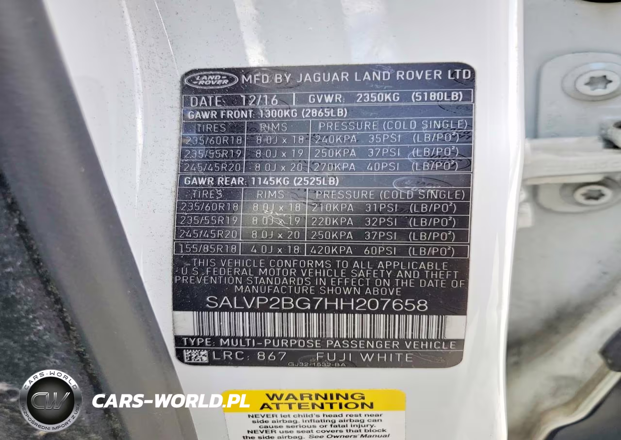 2017 Land Rover Range Rover Evoque Se VIN:SALVP2BG7HH207658 - 13