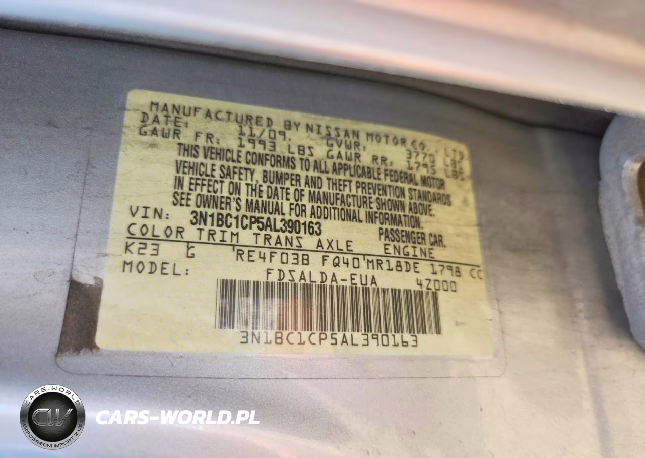 2010 Nissan Versa 1.8 S VIN:3N1BC1CP5AL390163 - 13