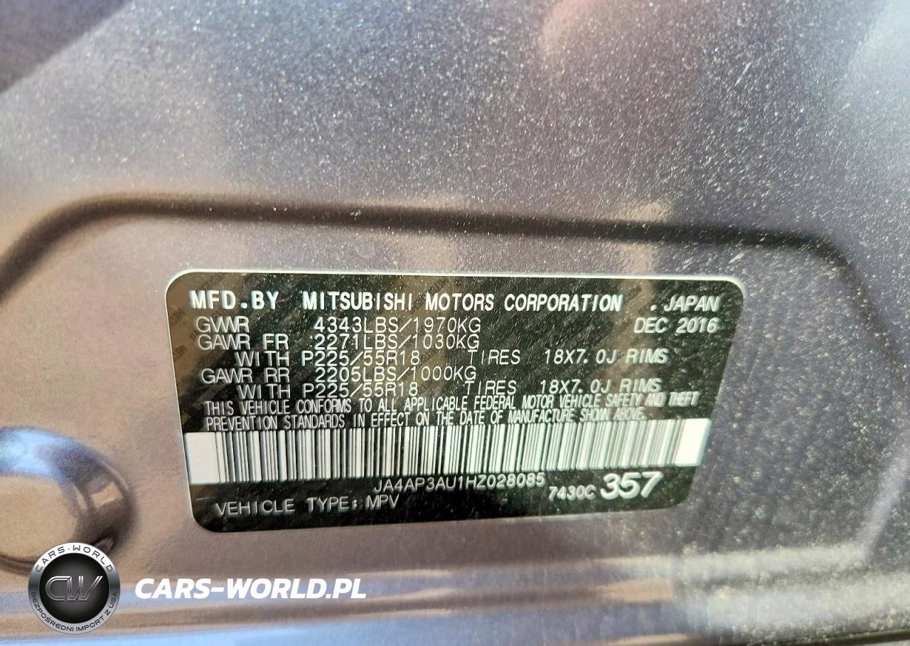 2017 Mitsubishi Outlander Sport Es VIN:JA4AP3AU1HZ028085 - 12