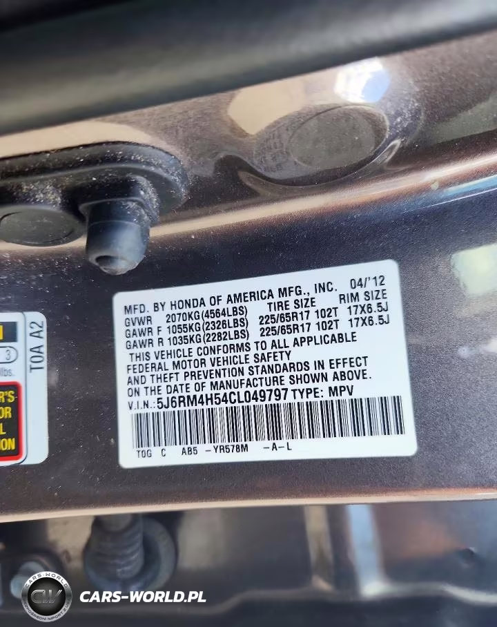 2012 Honda Cr-V Ex VIN:5J6RM4H54CL049797 - 14