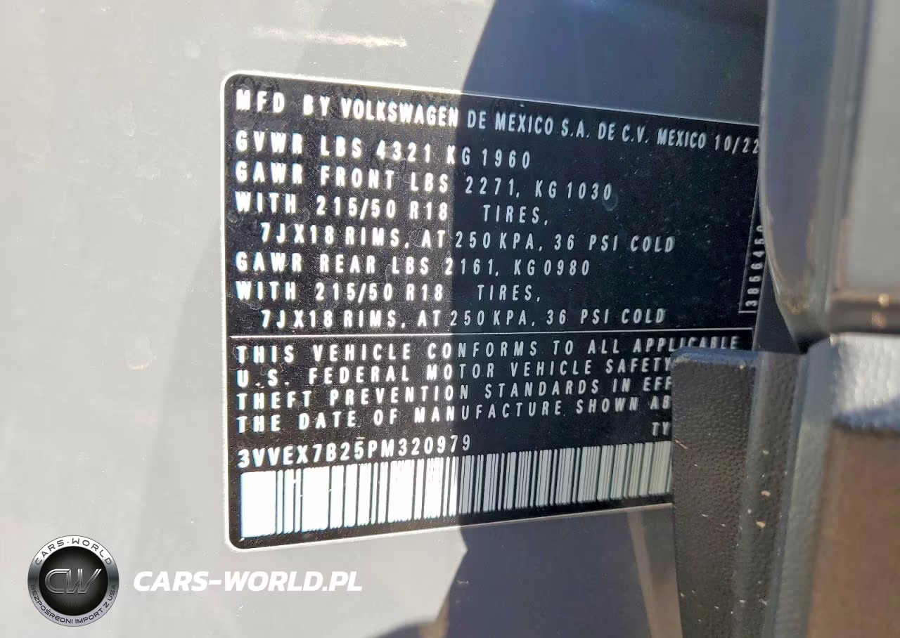 2023 Volkswagen Taos Se VIN:3VVEX7B25PM320979 - 14