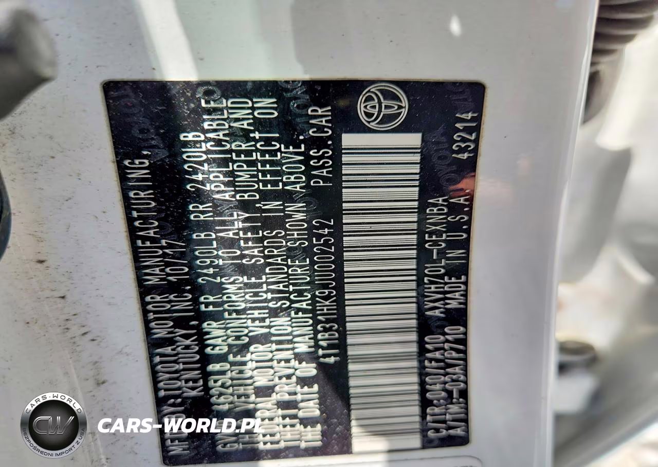 2018 Toyota Camry Le VIN:4T1B31HK9JU002542 - 13