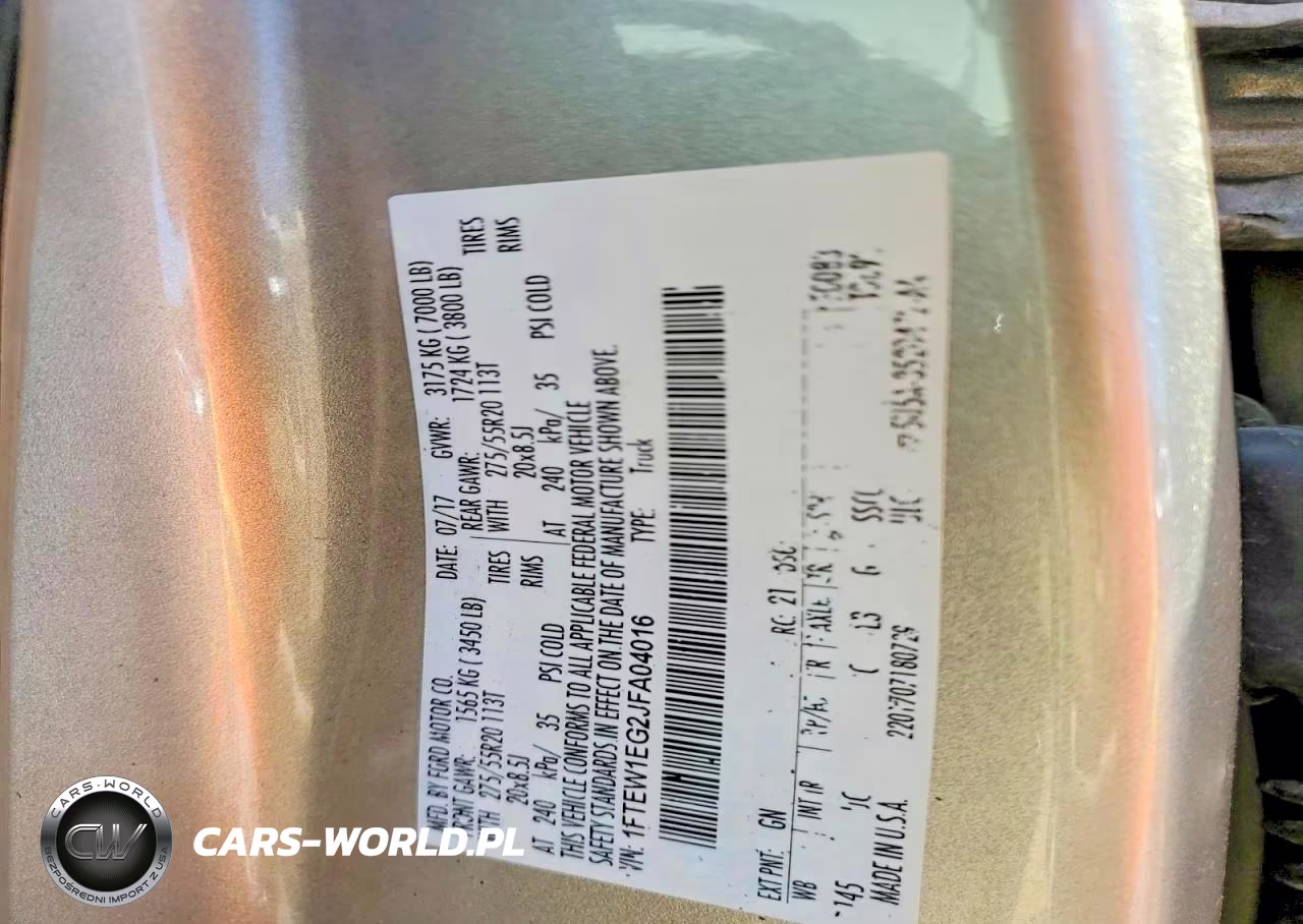 2018 Ford F150 Supercrew VIN:1FTEW1EG2JFA04016 - 12