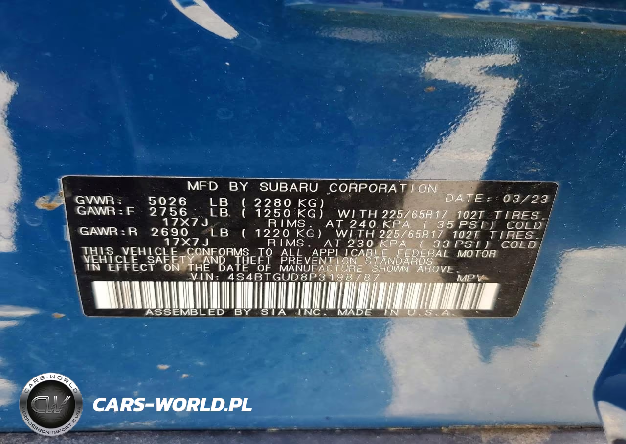 2023 Subaru Outback Wilderness VIN:4S4BTGUD8P3198787 - 14