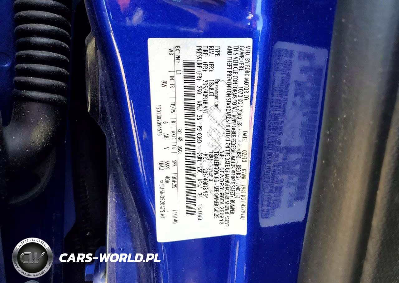 2013 Ford Focus St VIN:1FADP3L96DL250913 - 14