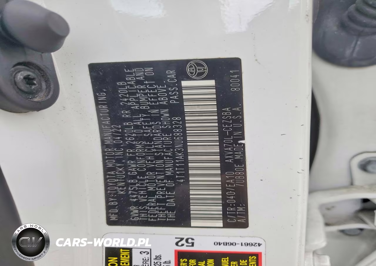 2022 Toyota Camry Se VIN:4T1T11AK3NU688328 - 12
